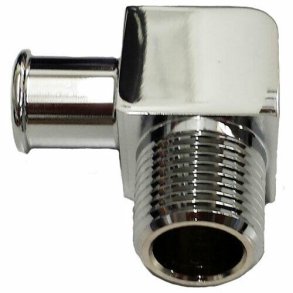 Vand fitting 90 grader Chrome 5/8