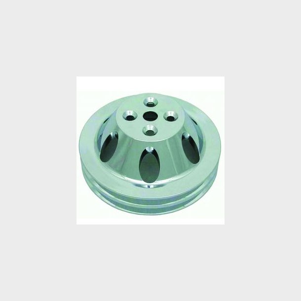 Remskive �verst poleret Alu Chevrolet B/B med kort vandpumpe (RPC R8842POL)