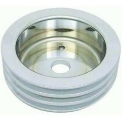 Remskive nederst poleret Alu Chevrolet B/B med kort vandpumpe (RPC R8849POL)