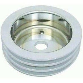 Remskive nederst poleret Alu Chevrolet B/B med kort vandpumpe (RPC R8849POL)