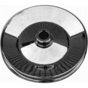 Remskive servopumpe dobbelt spor i Chrome GM 1955 til 1984 (RPC r8948 chrome pulley) 