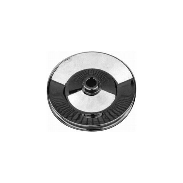 Remskive servopumpe dobbelt spor i Chrome GM 1955 til 1984 (RPC r8948 chrome pulley) 