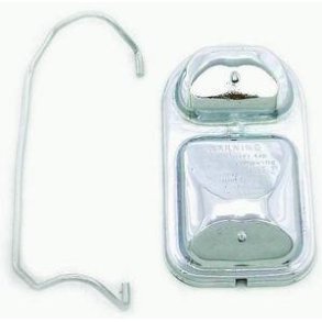 Chrome lg til bremsehovedcylinder 2 kreds Mopar 1971 til 1979 (RPC R9218)