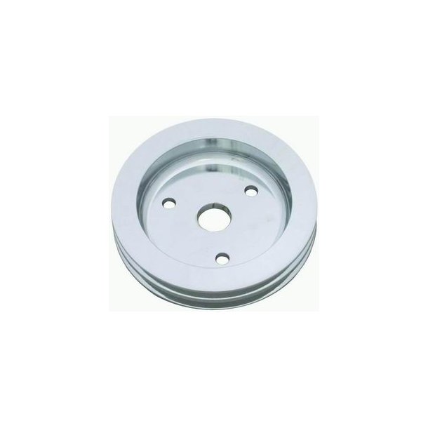 Remskive nederst poleret Alu Chevrolet S/B med kort vandpumpe (RPC R9481POL)