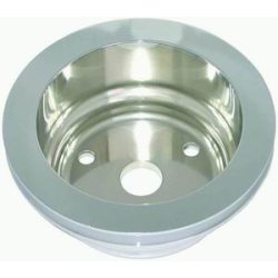 Remskive nederst poleret Alu Chevrolet S/B med lang vandpumpe