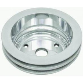 Remskive nederst poleret Alu Chevrolet S/B med lang vandpumpe (RPC R9485POL)