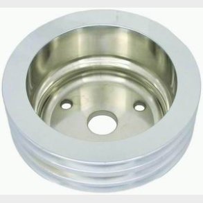 Remskive nederst poleret Alu Chevrolet S/B lang vandpumpe (RPC R9486POL)