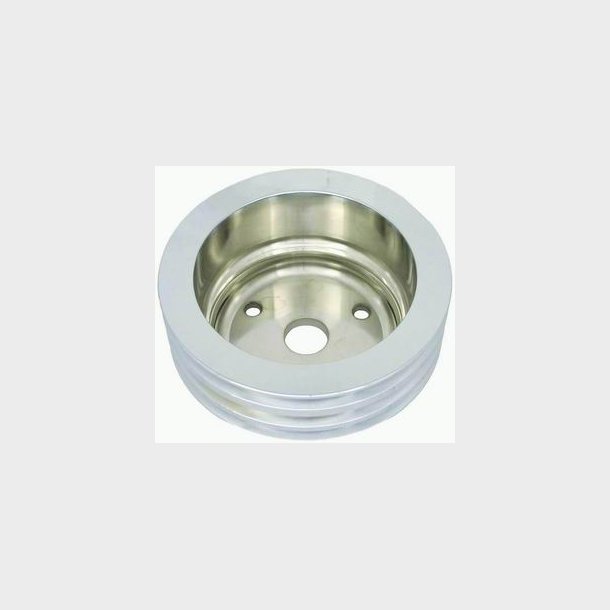 Remskive nederst poleret Alu Chevrolet S/B lang vandpumpe (RPC R9486POL)