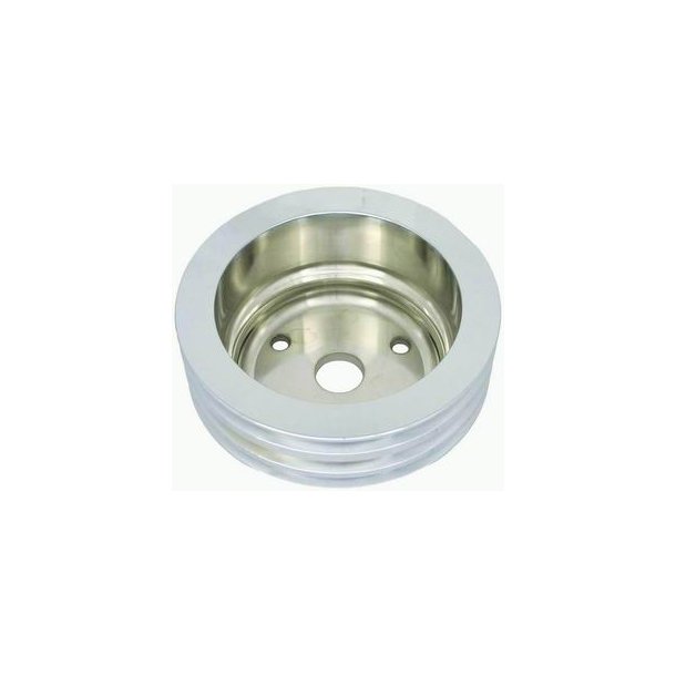 Remskive nederst poleret Alu Chevrolet S/B lang vandpumpe (RPC R9486POL)