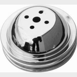 Remskive �verst Chrome Chevrolet B/B med kort vandpumpe