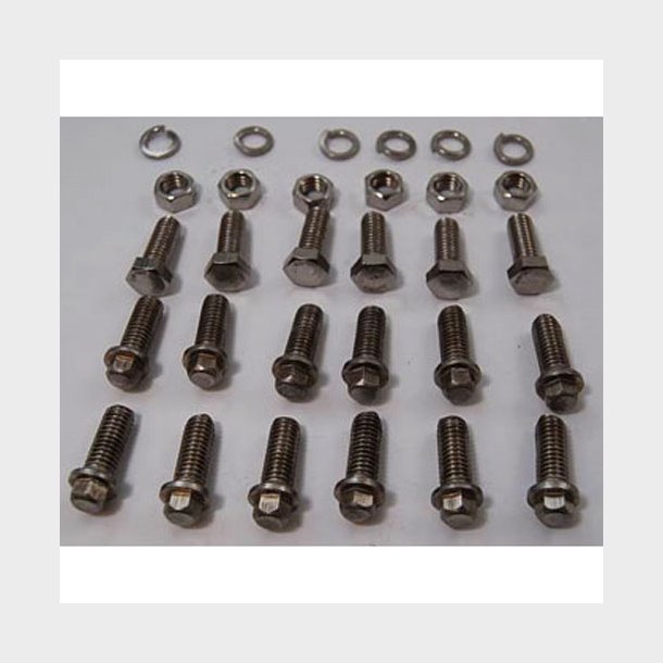 Bolts�t til Headers i rustfri st�l. s�t m. 18 stk. (RPC R0940 RPC) Header Bolt