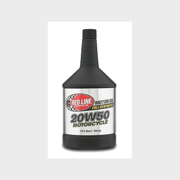 Red Line Motorolie Big-Twin motorcycle 20W50 Full-synthetic (Red Line 42529) 1 qt = 0946 liter