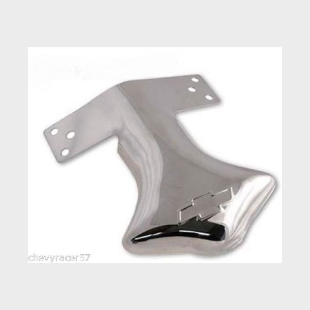 R�rhale til udst�d.r�r med Chevy Logo i rustfri st�l - Universal str. 1�" til 2�" (GR-66 - C2003)