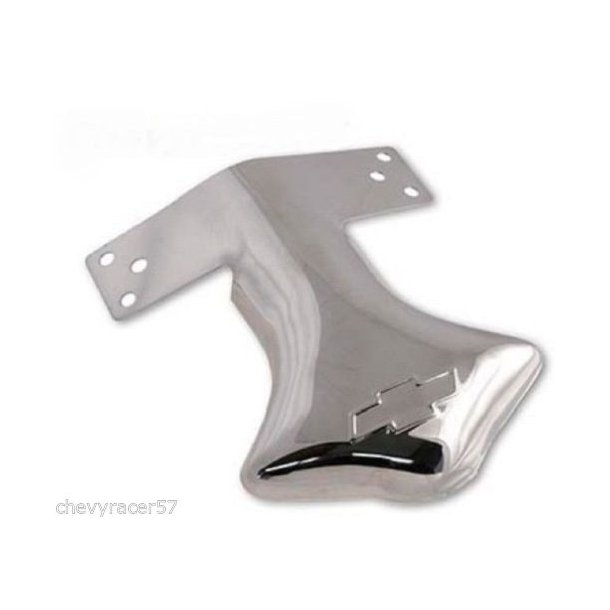 Rrhale til udstd.rr med Chevy Logo i rustfri stl - Universal str. 1" til 2" (GR-66 - C2003)