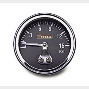 Benzintryksur v�skefyldt 0-15 psi med 1/8
