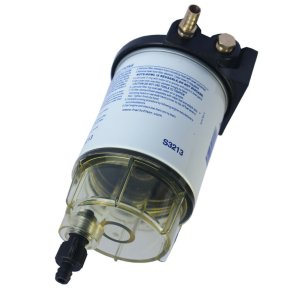 Br�ndstoffilter Marine m. vandudskiller. Komplet med beslag