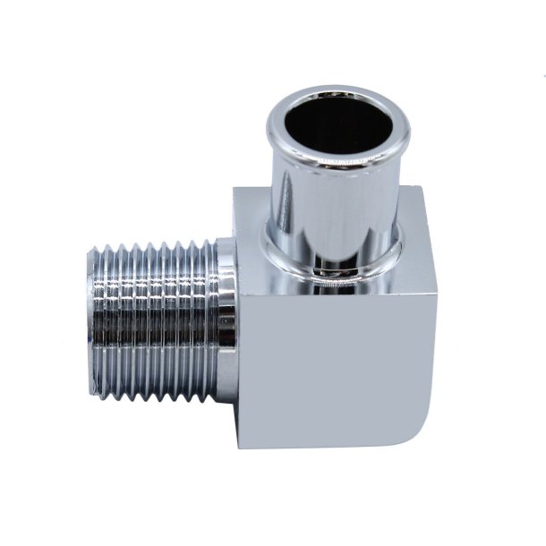 Studs 90 grader chrome alu. til indsugningsmanifold 3/4" slange 1/2" NPT (RPC R4529 - S4529)