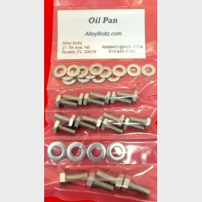 Bolts�t rustfri til bundkar SBC CHEVY OIL PAN STAINLESS STEEL HEX BOLTS KIT SET 283 305 307 327 350 400