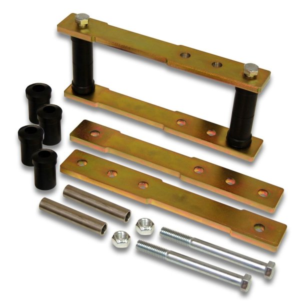 Fjederoph�ng/shackle bag Mopar 1953 til 1989 1" 2" 3" 4" Adjustable Rear Shackle Lift Kit