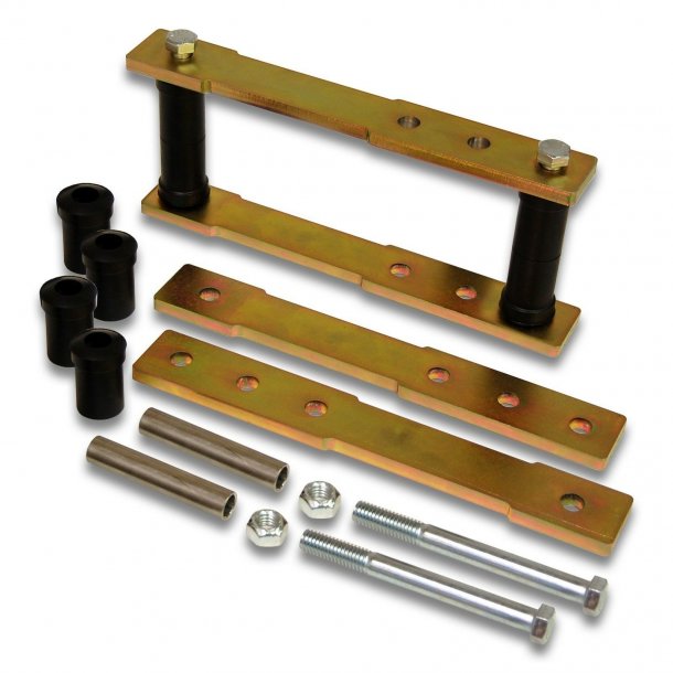 Fjederophng/shackle bag Mopar 1953 til 1989 1" 2" 3" 4" Adjustable Rear Shackle Lift Kit