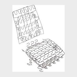 S�debund og rygfjedre til 1967-1968 Camaro & Firebird, Seat Bottom Support Spring Assembly