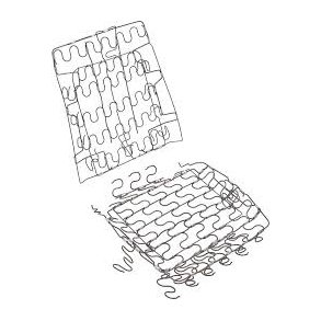 Sdebund og rygfjedre til 1967-1968 Camaro & Firebird, Seat Bottom Support Spring Assembly