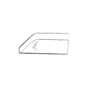 D�rrude h�jre Dodge Ram 1500 1997 til 2001 (DD04703YT) Door Glass passenger 