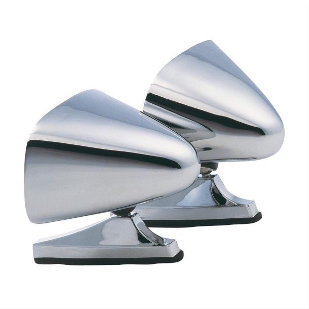 Sidespejl universal chrome dr�beformet (Cipa 19000) s�t med 2 stk. (Automotive Mirrors 1600)