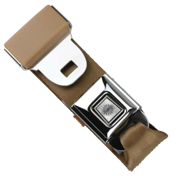 Sikkerhedssele hofte i classic original stil, Farve Tan (LMC 38-2249-TN) Seat Belt - 74" = 188 cm.