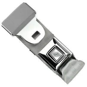 Sikkerhedssele hofte i classic original stil, Gr (1800-74 MIL GREY ) Seat Belt Grey 74 Inches
