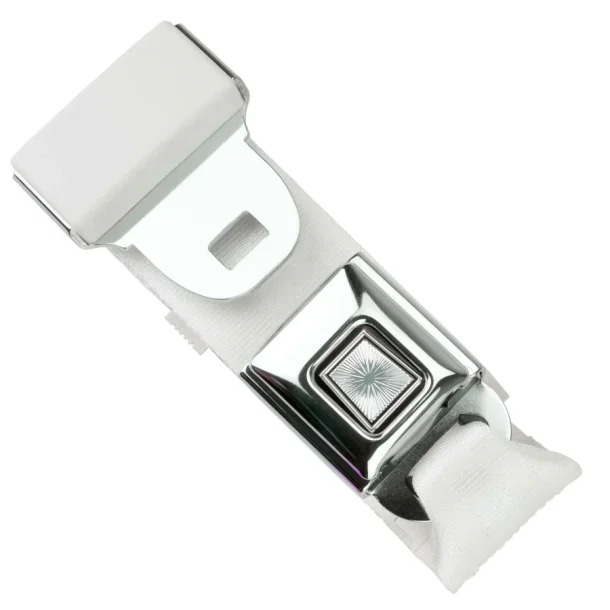 Sikkerhedssele hofte i classic original stil, Hvid (1800-74-9000 ) Seat Belt White 74 Inches