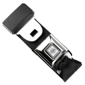 Sikkerhedssele hofte i classic original stil, Sort (268-BLK-60 - 1256-60-1000) Seat Belt - 60 Inches