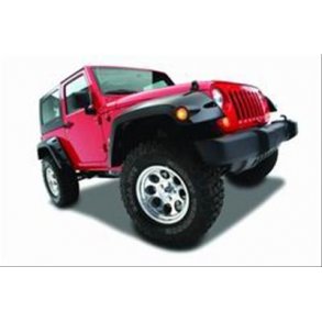 Skrmforger st Bushwacker Jeep Wrangler 2007 til 2015 Pocket Style Fender Flares 10044-02