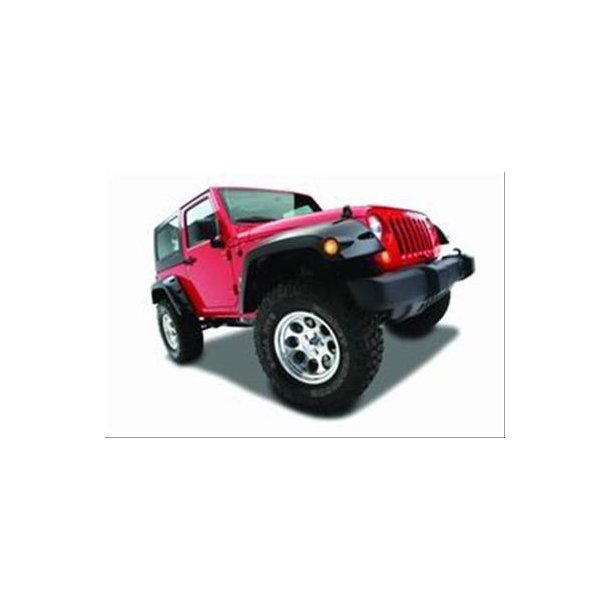 Skrmforger st Bushwacker Jeep Wrangler 2007 til 2015 Pocket Style Fender Flares 10044-02