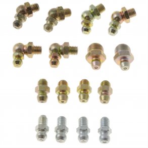 Smrenippel st med 16 stk. (Dorman 13574) Grease Fitting Assortment-Standard, info se billede 2