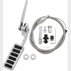 Speederpedal s�t incl. kabel universal s�t (Se info) Polished Aluminum Accelerator Pedal &amp; Mr Gasket