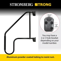 Hj�lpe h�ndtag-gel�nder til bil, b�d, campingvogn eller hjemmet. Stromberg AM533 Lend a Hand Extended Rail with Foam Grip
