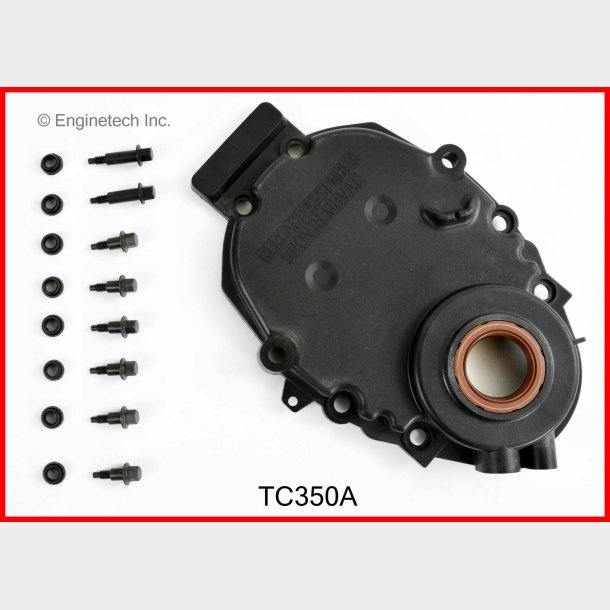 Timing cover plast med sensor hul Chevrolet V6 1996 til 2007 (Enginetech TC262)