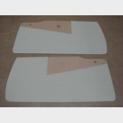 D�rbekl�dning H &amp; V hvid m. r�d armrest Ford Thunderbird 1955 til 1957 (TDP56WT &amp; PAC56RD)