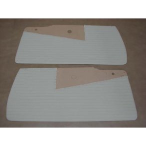 Drbekldning H & V hvid m. rd armrest Ford Thunderbird 1955 til 1957 (TDP56WT & PAC56RD)