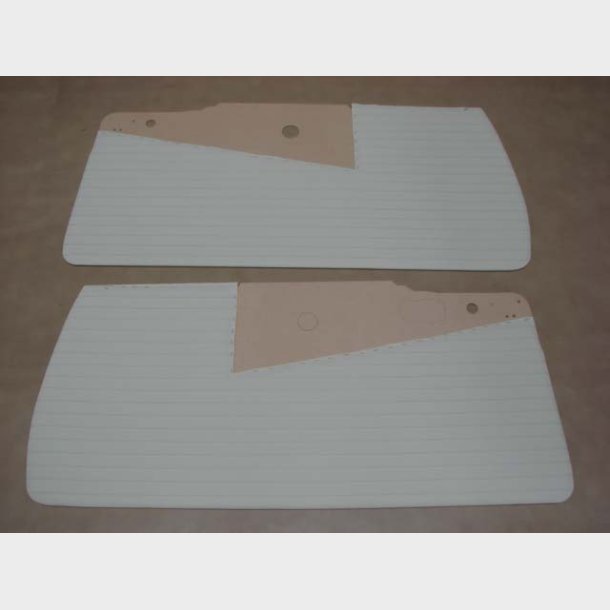 D�rbekl�dning H &amp; V hvid m. r�d armrest Ford Thunderbird 1955 til 1957 (TDP56WT &amp; PAC56RD)