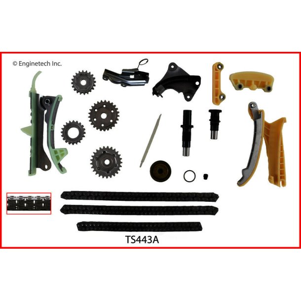 Kdest Ford 4.0 V6 m/balance aksel Motorkode E, K, N 1997 til 2010 (Enginetech TS443A)