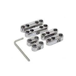Tndkabel holder fra Power Racing Company i poleret Aluminum til 8 og 9 mm. kabler (RPC R9570)