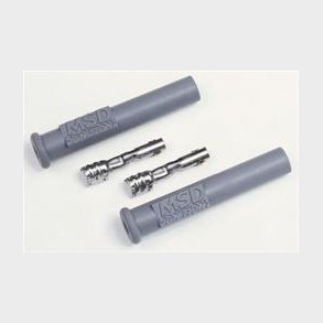 T�ndkablerh�tter i lige, s�t med 2 stk. (MSD Replacement Boots and Terminals 3301) MSD Ignition 