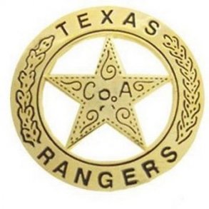 Texas Rangers Western Badge Solid Brass, men nl s den kan sttes p skjorten, hatten eller lign.