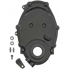 Timing cover sort med pakning og pakdse Chevrolet 4,3 V6 1995 til 2007 (Dorman 635502) Timing Cover