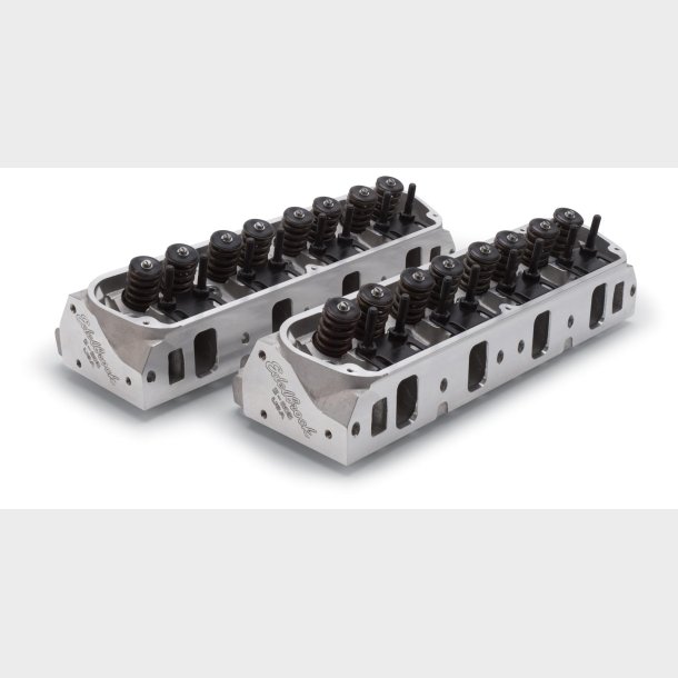Topstykker Ford S/B 289, 302 &amp; 351 Windsor motor fra �rgang 1963 til 2001. S�t m/2 stk Edelbrock E-205 Cylinder Heads 5028