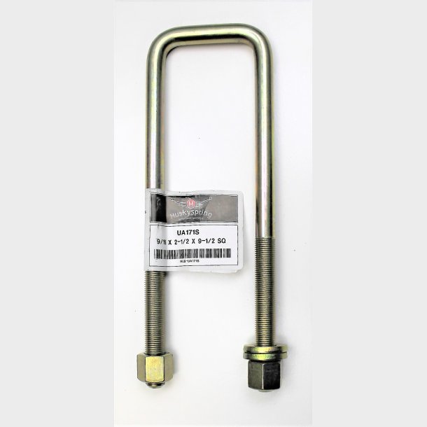 U-b�jler/Drageb�nd til bladfjeder med square top s�t med 1 stk. Tyk 9/16" Lang 9-1/2" Bred 2-9/16"