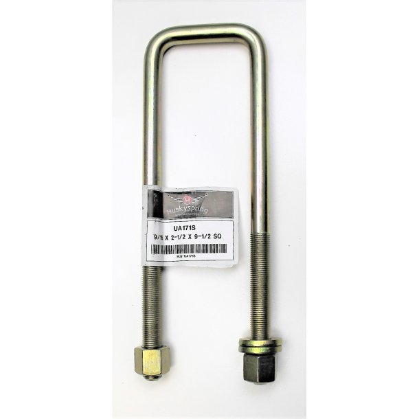 U-bjler/Dragebnd til bladfjeder med square top st med 1 stk. Tyk 9/16" Lang 9-1/2" Bred 2-9/16"