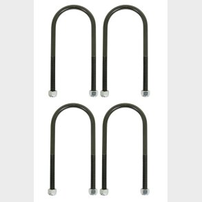 U-b�jler/Drageb�nd til bladfjeder med rund top s�t med 4 stk. Tyk 1/2